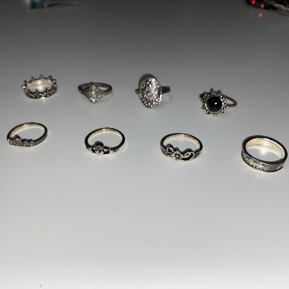NEW!! 8pc Princess Ring Set
